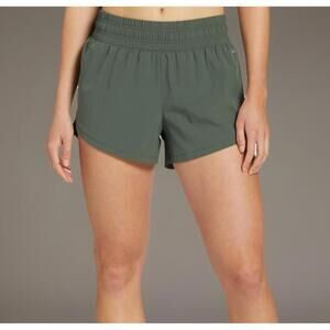 DSG Muted Olive High Rose Stride Shorts - Brand New! Size M